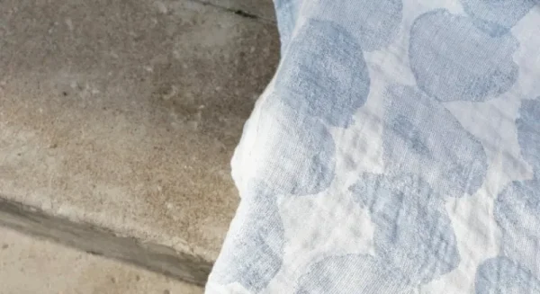 Lapuan Kankurit Badezimmertextilien^Sade Handtuch, Weiß – Blau