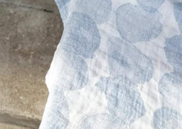 Lapuan Kankurit Badezimmertextilien^Sade Handtuch, Weiß – Blau