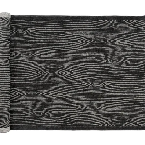 Lapuan Kankurit Badezimmertextilien^Viilu Sauna Sitzunterlage 48 x 60 cm, Schwarz – Leinenfarben