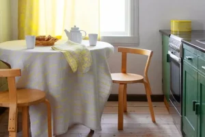 Lapuan Kankurit Badezimmertextilien^Villiyrtit Händehandtuch, Gelb - Leinen