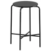 Artek Sitzgelegenheiten-Lepo Product Moderno Barhocker, niedrig, Schwarz - Birke schwarz gebeizt