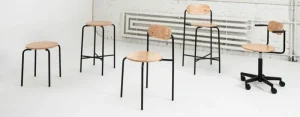 Hem Sitzgelegenheiten-Lepo Product Moderno Stuhl, Schwarz - Maserbirkenfurnier