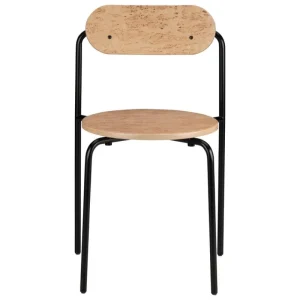 Hem Sitzgelegenheiten-Lepo Product Moderno Stuhl, Schwarz - Maserbirkenfurnier