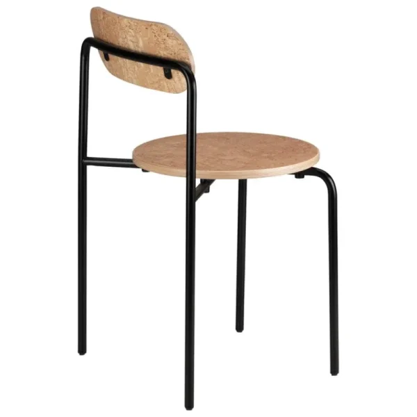 Hem Sitzgelegenheiten-Lepo Product Moderno Stuhl, Schwarz - Maserbirkenfurnier