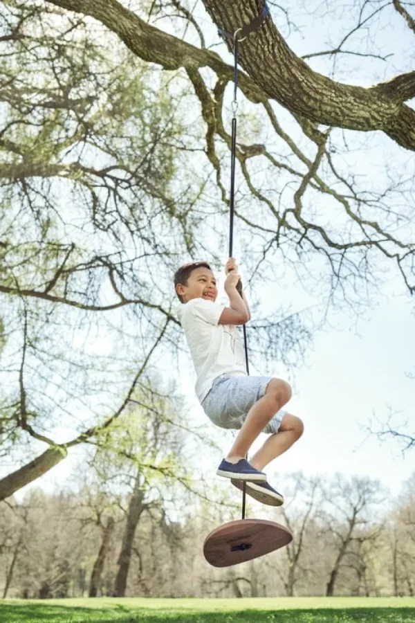 Kinder Lillagunga Möbel Für Das Kinderzimmer | Terrassenmöbel^Disco Outdoor Schaukel, Nussbaum – Schwarz