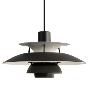 Secto Design Deckenleuchten-Louis Poulsen PH 5 Mini Monochrom Pendelleuchte, Schwarz