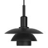 Vibia Deckenleuchten-Louis Poulsen PH 3/3 Pendelleuchte, schwarzes Metall