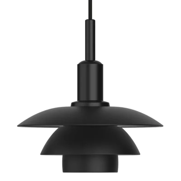 Vibia Deckenleuchten-Louis Poulsen PH 3/3 Pendelleuchte, schwarzes Metall