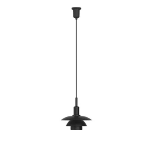 Vibia Deckenleuchten-Louis Poulsen PH 3/3 Pendelleuchte, schwarzes Metall