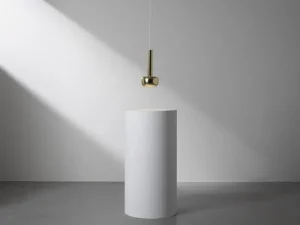 Design House Stockholm Deckenleuchten-Louis Poulsen VL 56 Pendelleuchte, Messing poliert