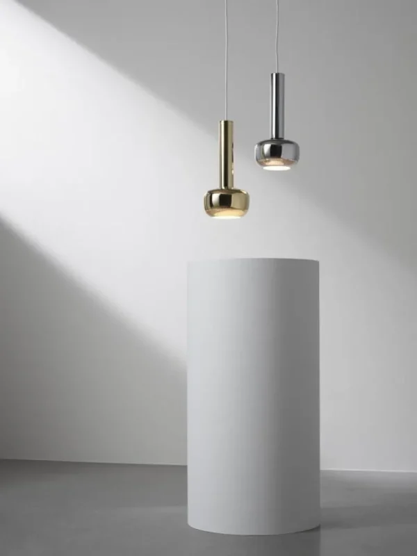 Design House Stockholm Deckenleuchten-Louis Poulsen VL 56 Pendelleuchte, Messing poliert