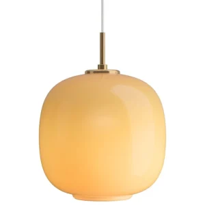 Louis Poulsen Deckenleuchten-VL45 Radiohus 250 Pendelleuchte, Messing - Bernstein