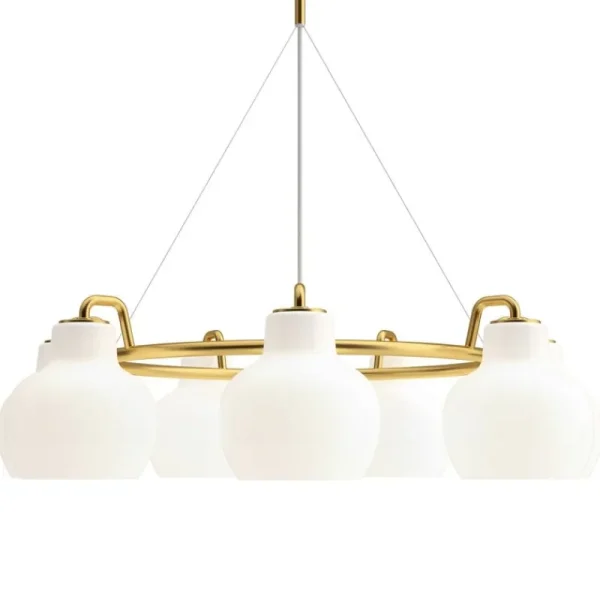 Normann Copenhagen Deckenleuchten-Louis Poulsen VL Ring Crown 7 Pendelleuchte, Opalglas