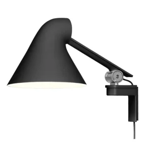 DCWu00e9ditions Wandleuchten-Louis Poulsen Wandleuchte NJP, kurzer Arm, schwarz