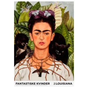 Louisiana Museum of Modern Art Poster Und Pinnwände^Frida Kahlo-Selbstporträt mit Dornenkette und Kolibri. 1940, A1-Poster