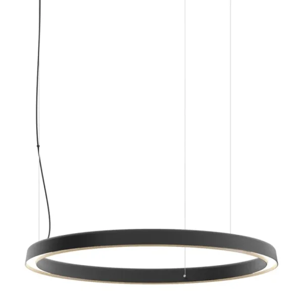 Pilke Lights Deckenleuchten-Luceplan Compendium Circle Pendelleuchte, 72 cm, Schwarz