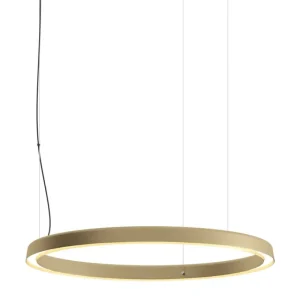 Pilke Lights Deckenleuchten-Luceplan Compendium Circle Pendelleuchte, 72 cm, Messing