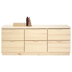 Kartell Aufbewahrungsmöbel-Lundia Classic Kommode, 6 Schubladen, Kiefer klar lackiert