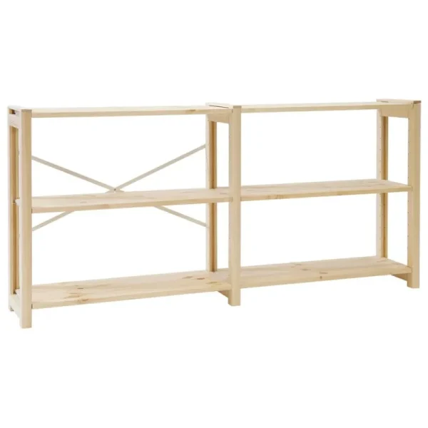 Maze Regale-Lundia Classic offenes Regal, niedrig, breit, unbehandelt