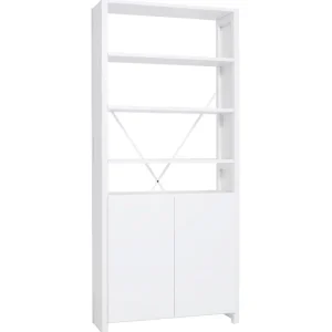 Lundia Regale-Classic Regal mit Türen, hoch, Weiß