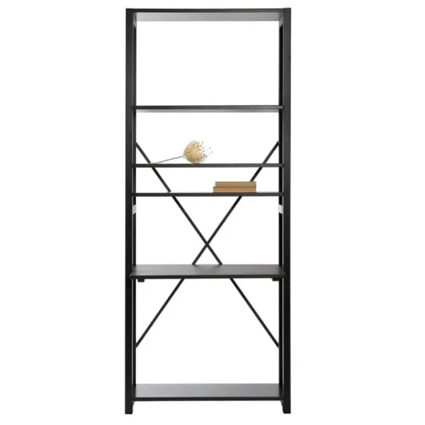 Lundia Schreibtische Und Raumtrenner | Regale^Classic Regal mit Arbeitsfläche, Schwarz