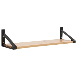 Lundia Regale-Classic Wandregal, 100 × 30 cm, Schwarz - Braun