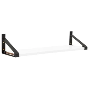 Lundia Regale-Classic Wandregal, 100 × 30 cm, Schwarz - Weiß