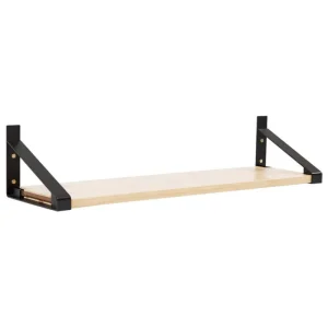 Lundia Regale-Classic Wandregal, 100 × 30 cm, Schwarz - Natur
