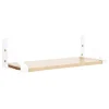 Lundia Regale-Classic Wandregal, 50 × 30 cm, Weiß - Natur