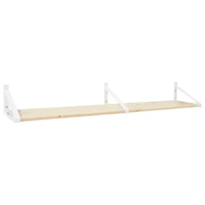 Montana Furniture Regale-Lundia Classic Wandregal, 2 Stück, Weiß/Natur