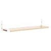 New Works Regale-Lundia Classic Wandregal, 120 × 30 cm, Weiß - Natur