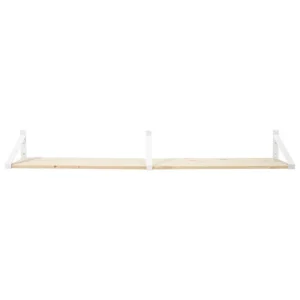 Montana Furniture Regale-Lundia Classic Wandregal, 2 Stück, Weiß/Natur