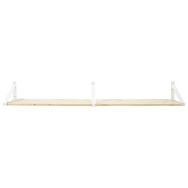 Montana Furniture Regale-Lundia Classic Wandregal, 2 Stück, Weiß/Natur