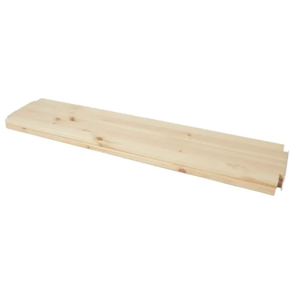Montana Furniture Regale-Lundia Classic Wandregal, 2 Stück, Weiß/Natur