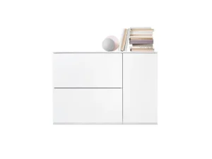 Pedestal Aufbewahrungsmöbel-Lundia Fuuga Kommode, 96 cm, weiß