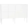 Lundia Aufbewahrungsmöbel-Fuuga Sideboard, 128 cm, Weiß – Weiß
