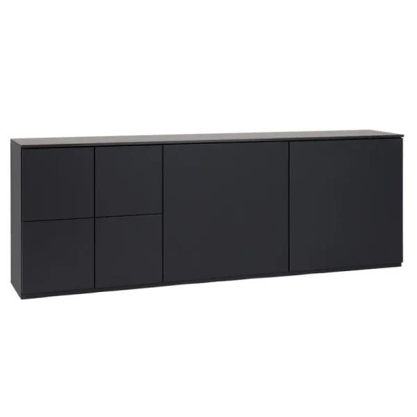 Lundia Aufbewahrungsmöbel-Fuuga Sideboard, 192 cm, mit Sockel, Schwarz