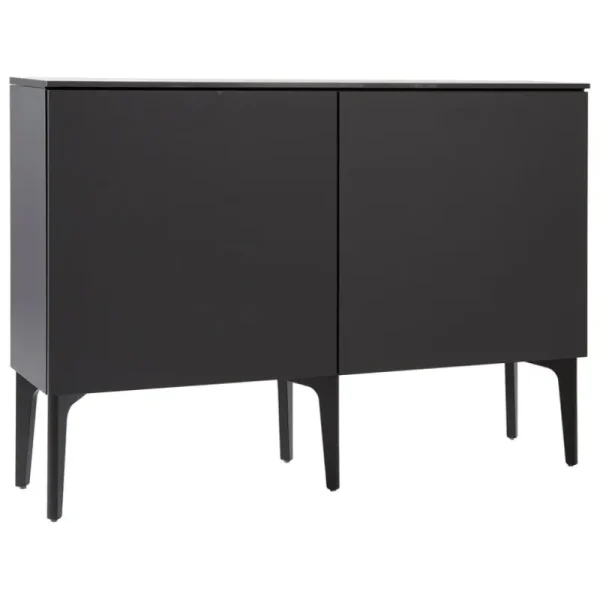 Lundia Aufbewahrungsmöbel-Fuuga Sideboard, 128 cm, zwei Türen, Schwarz
