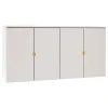 Lundia Aufbewahrungsmöbel-Fuuga Sideboard, 128 cm, Wandmontage, Kaschmir - Messing