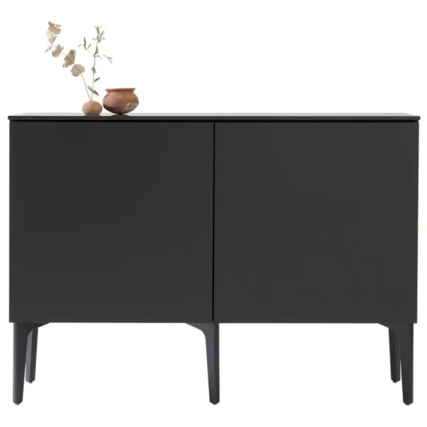 Lundia Aufbewahrungsmöbel-Fuuga Sideboard, 128 cm, zwei Türen, Schwarz