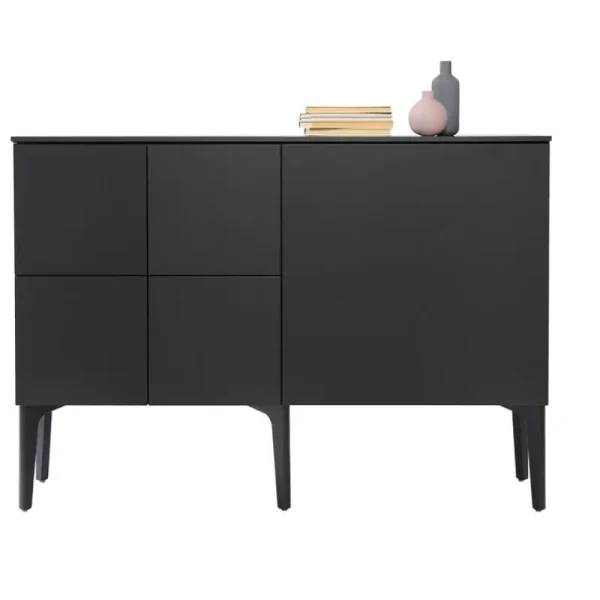 Woud Aufbewahrungsmöbel-Lundia Fuuga Sideboard, 128 cm, Schwarz
