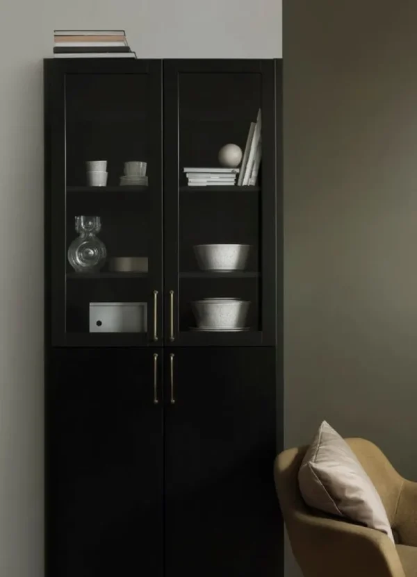 Kartell Aufbewahrungsmöbel-Lundia Schrank Moments, hoch, schwarz