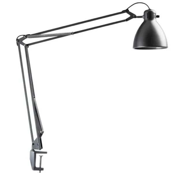 Anglepoise Schreibtischlampen-Luxo LED-Tischleuchte L-1, aluminiumgrau