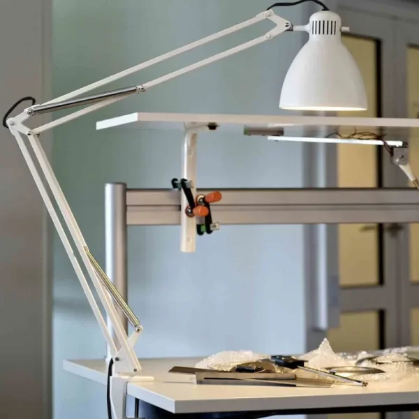 Anglepoise Schreibtischlampen-Luxo LED-Tischleuchte L-1, weiß