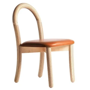 Carl Hansen & Su00f8n Sitzgelegenheiten-Made by Choice Goma Esszimmerstuhl, Natur – cognacbraunes Leder