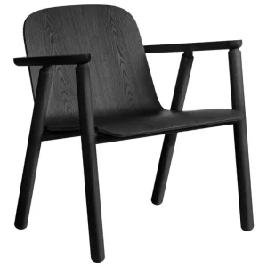 &Tradition Sitzgelegenheiten-Made by Choice VALO Loungesessel, schwarze Eiche