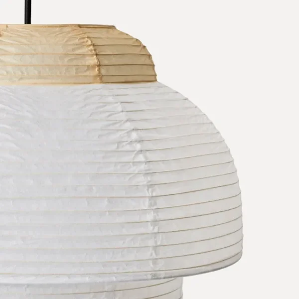 Louis Poulsen Deckenleuchten-Made By Hand Papier Double Pendelleuchte, 40 cm, Hellgelb