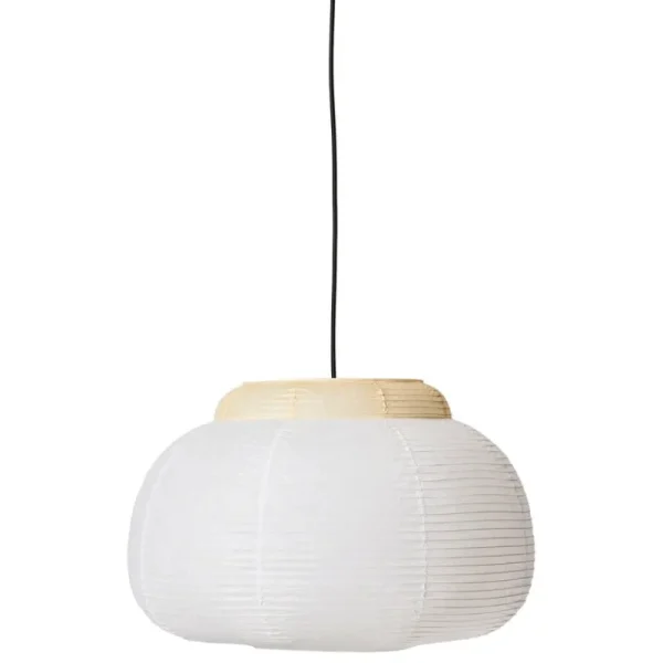 Louis Poulsen Deckenleuchten-Made By Hand Papier Single Pendelleuchte, 52 cm, Hellgelb