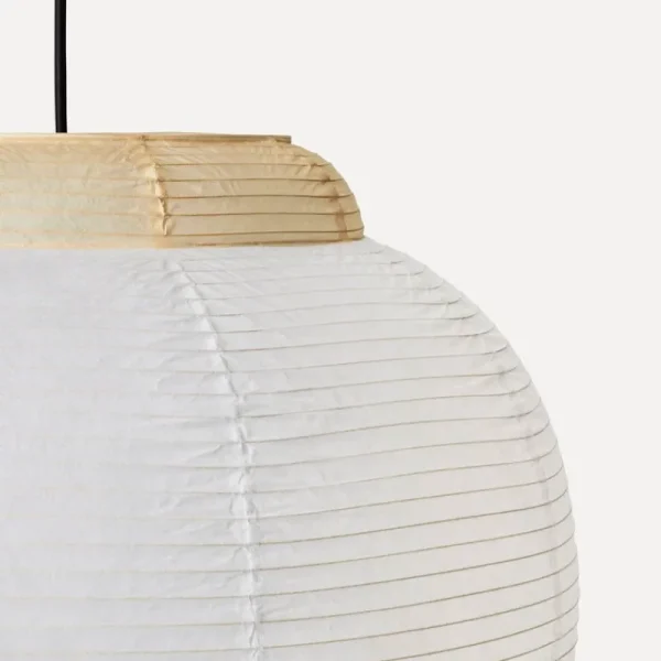 Louis Poulsen Deckenleuchten-Made By Hand Papier Single Pendelleuchte, 52 cm, Hellgelb