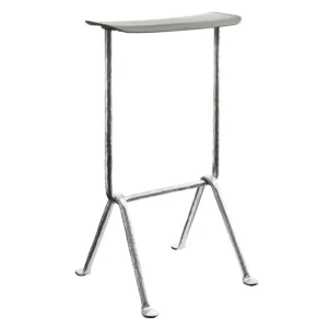 Magis Terrassenmöbel | Sitzgelegenheiten^Barhocker Officina, mittelgroß, verzinkt, metallic grau